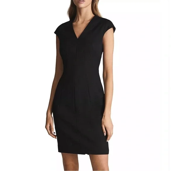 REISS Cap Sleeve Sheath Dress - Picture 1 of 8